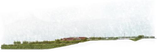 Landscape sliced view rendering  